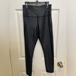 ZYIA Black Metallic Light & Tight Leggings